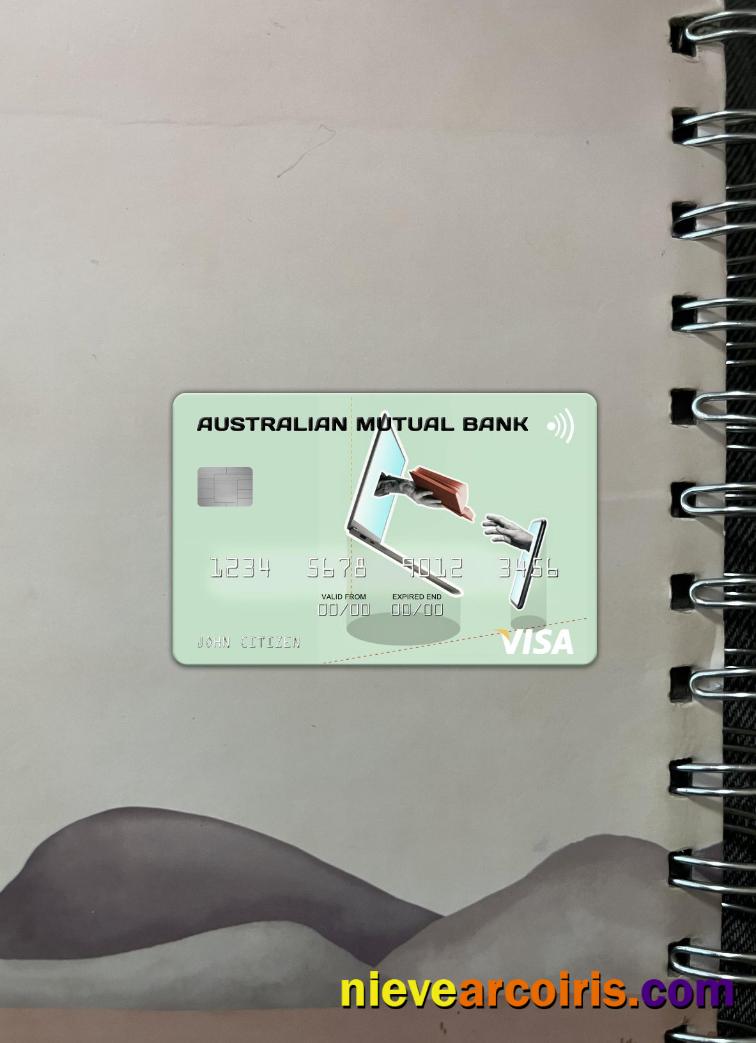 Australia Australian Mutual Bank visa card photolook